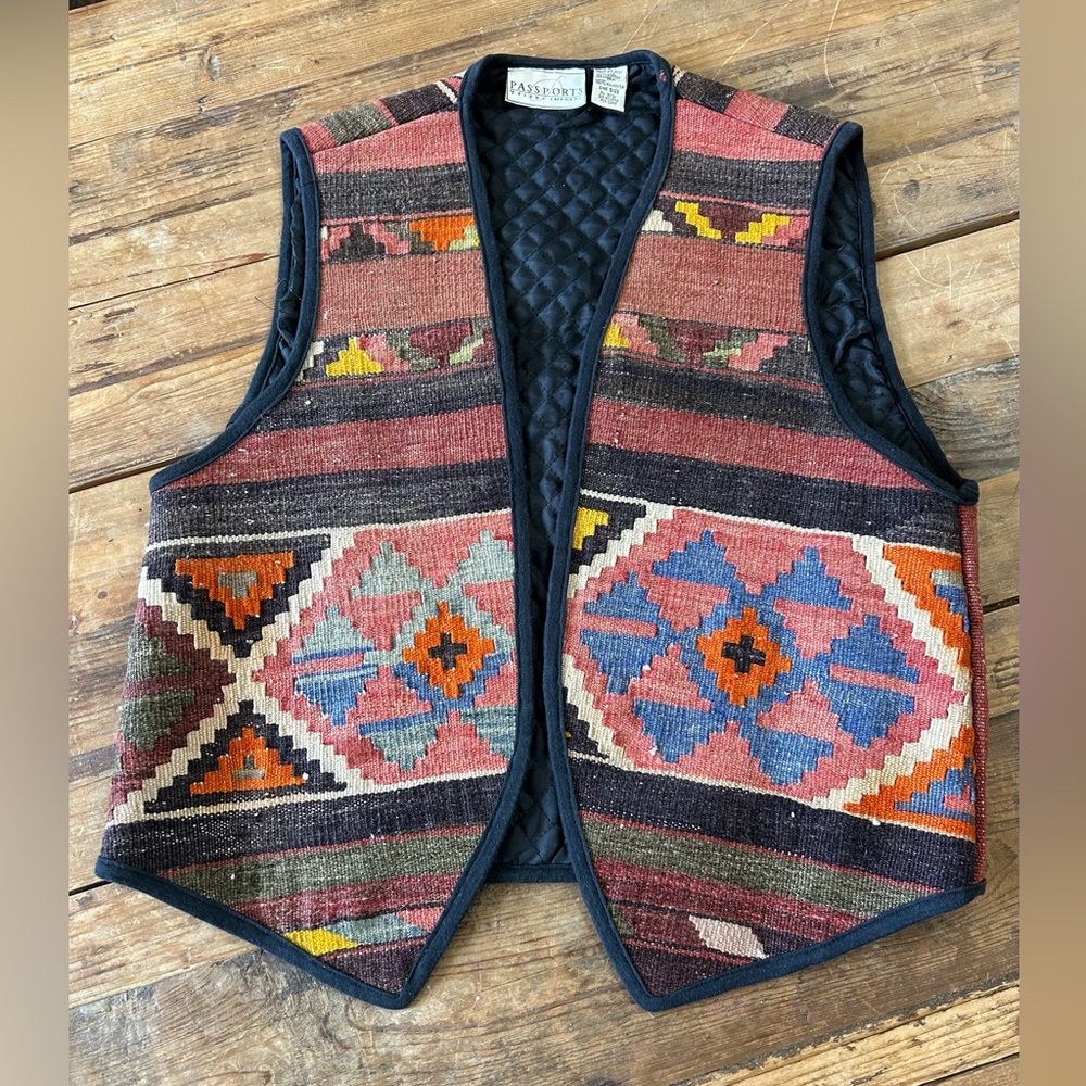 Vintage One Of A Kind Kilim Vest